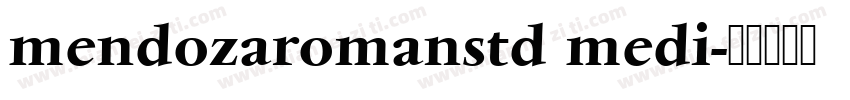 mendozaromanstd medi字体转换